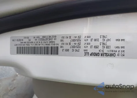 2015 Chrysler Town & Country Touring from USA, damaged, VIN 2C4RC1BG7FR552219